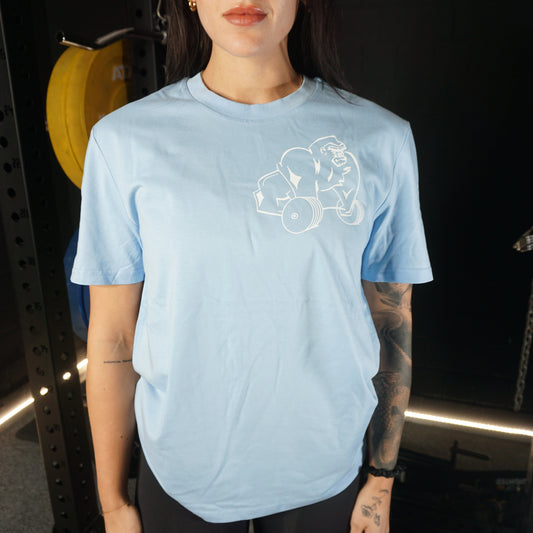 Gorilla Tee light blue