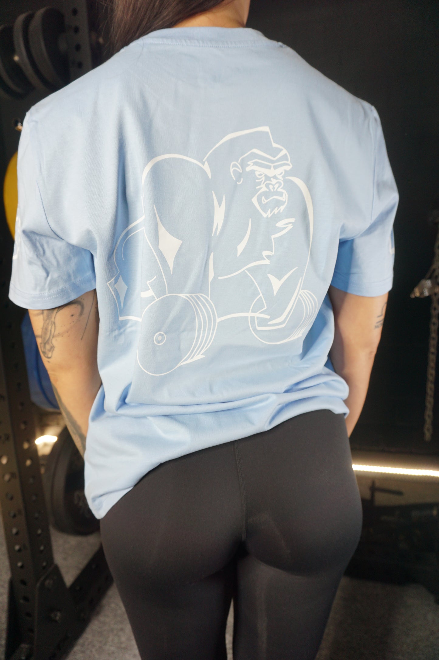 Gorilla Tee light blue