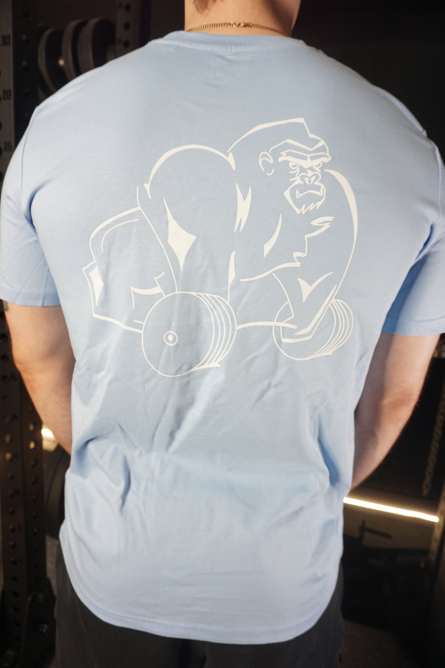 Gorilla Tee light blue